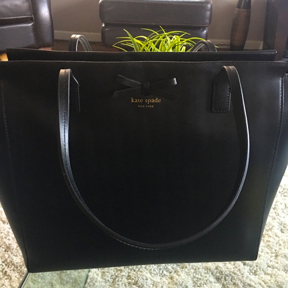 Kate Spade Tanden Sawyer Street Black Leather Tote